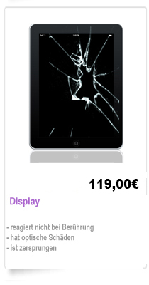  iPad 1,2,3 Display Reparatur Berlin